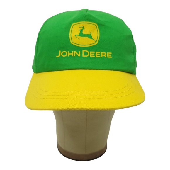 2005 John Deere Classic Green Yellow Snapback Cap Trucker Farmer Baseball Hat - Picture 9 of 13